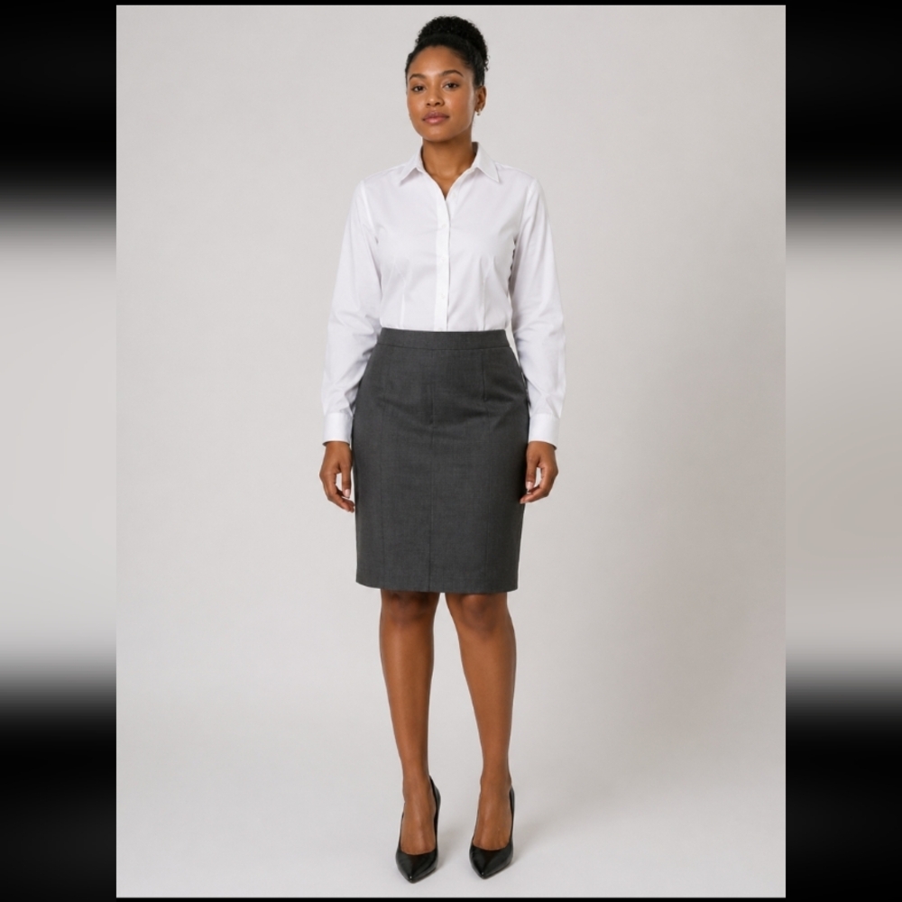 TAHARI Petite lightweight lined career skirt 8P